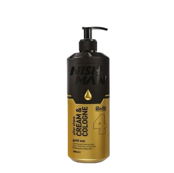 After Shave Crema y Colonia 4 Gold One 400ml - Nishman
