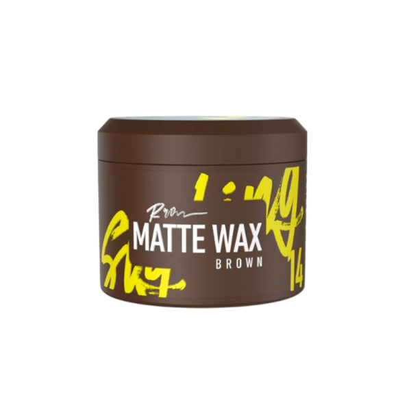 Cera Matte Wax Brown Roqvel - Fijación Mate con Tono Marrón
