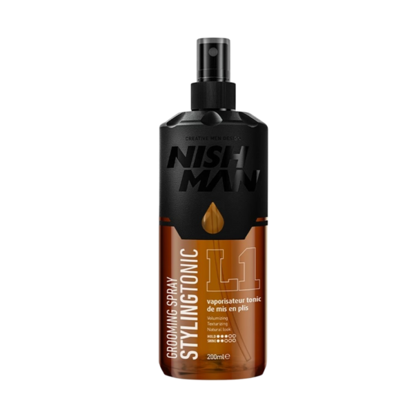 Grooming Tonic L1 200ml Nishman - Loción Peinado para Cabello