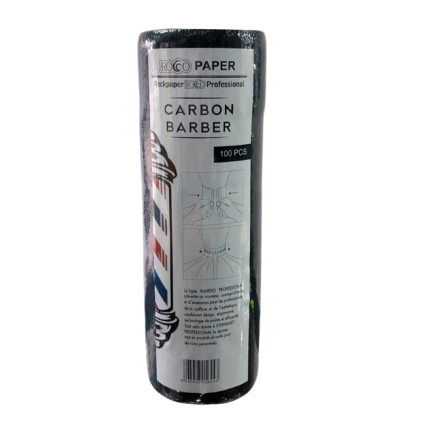 Cuellero Negro Rocco - Papel Cuello Desechable para Barbería