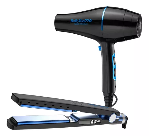 Kit Plancha 32mm y Secador 2000W Negro BaBylissPRO