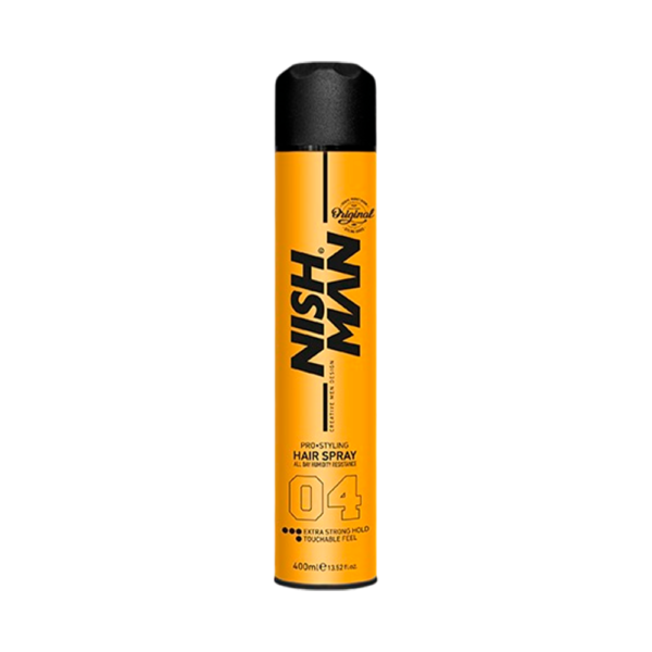 Laca Hair Spray 04 Extra Strong Nishman 400ml - Fijación Extra Fuerte
