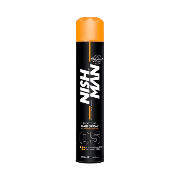 Laca Hair Spray 05 Ultra Strong Nishman 400ml - Fijación Ultra Fuerte
