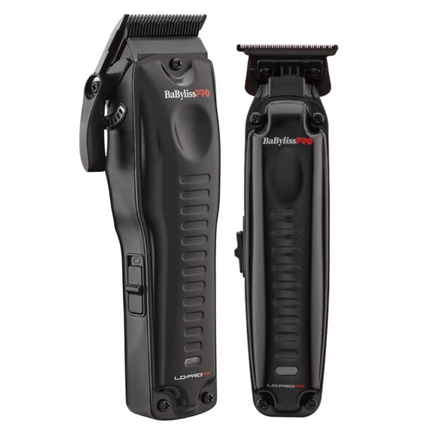 Pack Black BaBylissPRO Lo-Pro Clipper + Trimmer - Kit Completo Negro