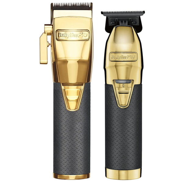 Pack GoldFX Boost+ BaBylissPRO Clipper + Trimmer - Kit Dorado Premium