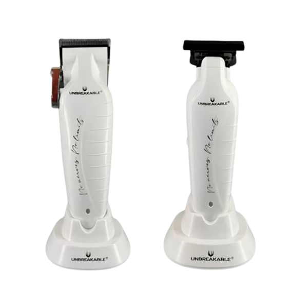 Pack Clipper + Trimmer Unbreakable White - Kit Blanco Profesional