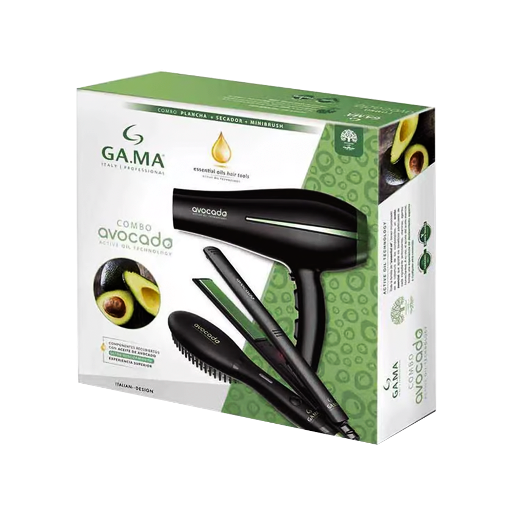 Pack Gama Avocado Plancha + Secador + Mini Cepillo - Imagen 2