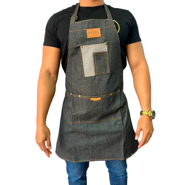 Pechera de Jeans para Barbería Ustar