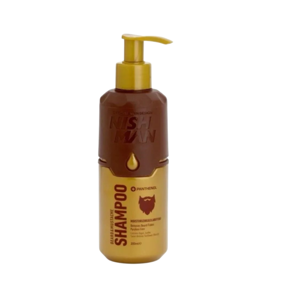 Shampoo de Barba 200ml Nishman - Limpieza y Cuidado de la Barba