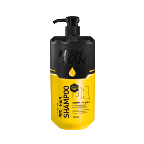 Shampoo Keratina 1250ml Nishman - Limpieza y Nutrición con Keratina