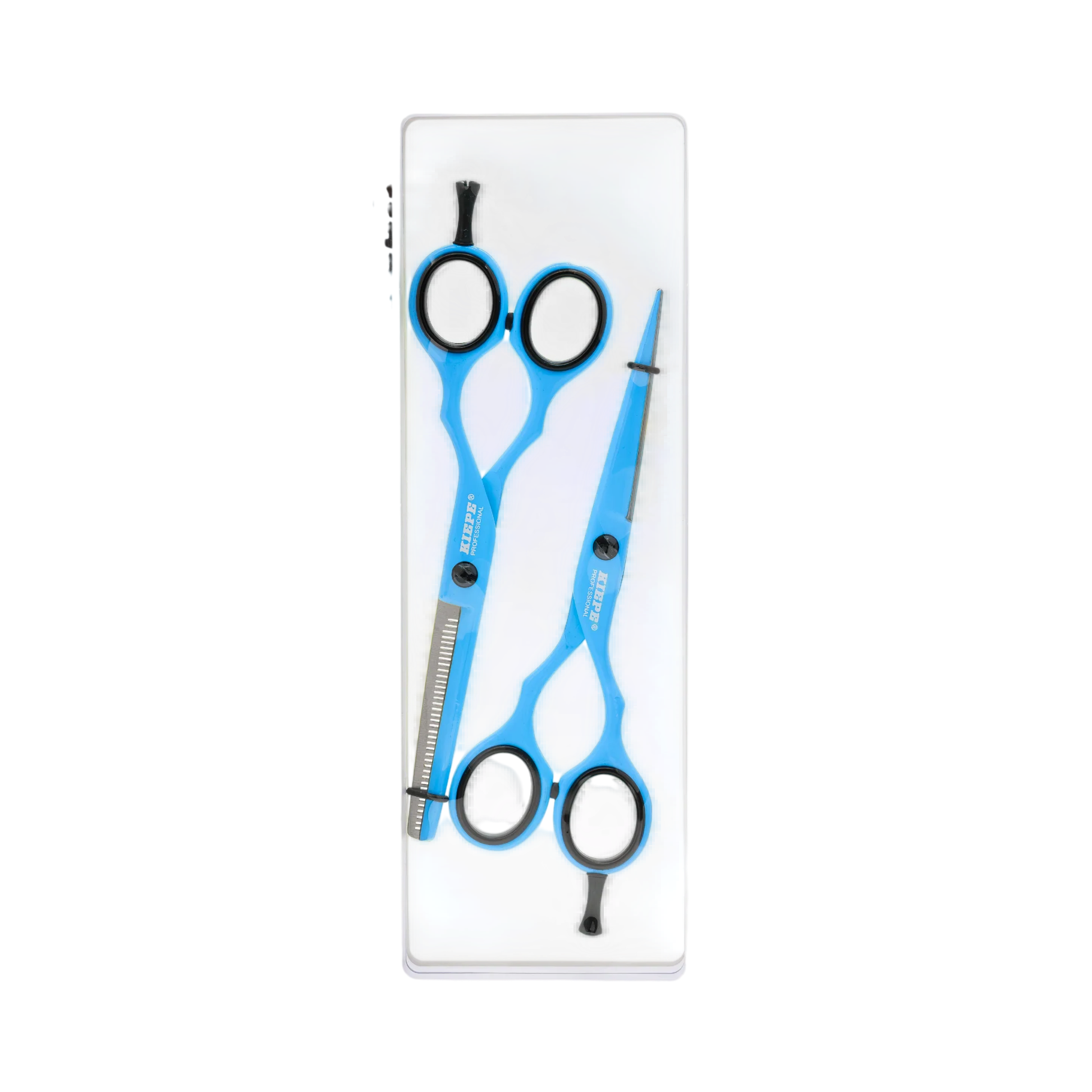 Set de Tijeras Kiepe Blue Ocean 5.5" - Corte + Entresacadora