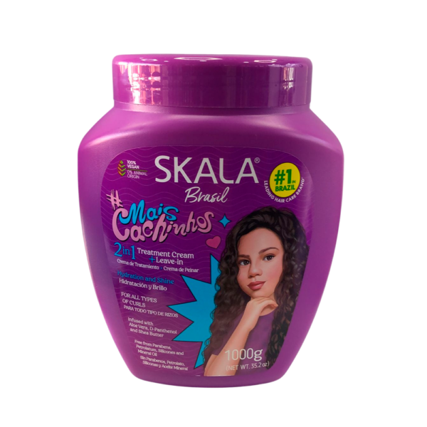 Crema Skala Mais Cachinhos 2 en 1 1000g - Tratamiento y Peinar Rizos