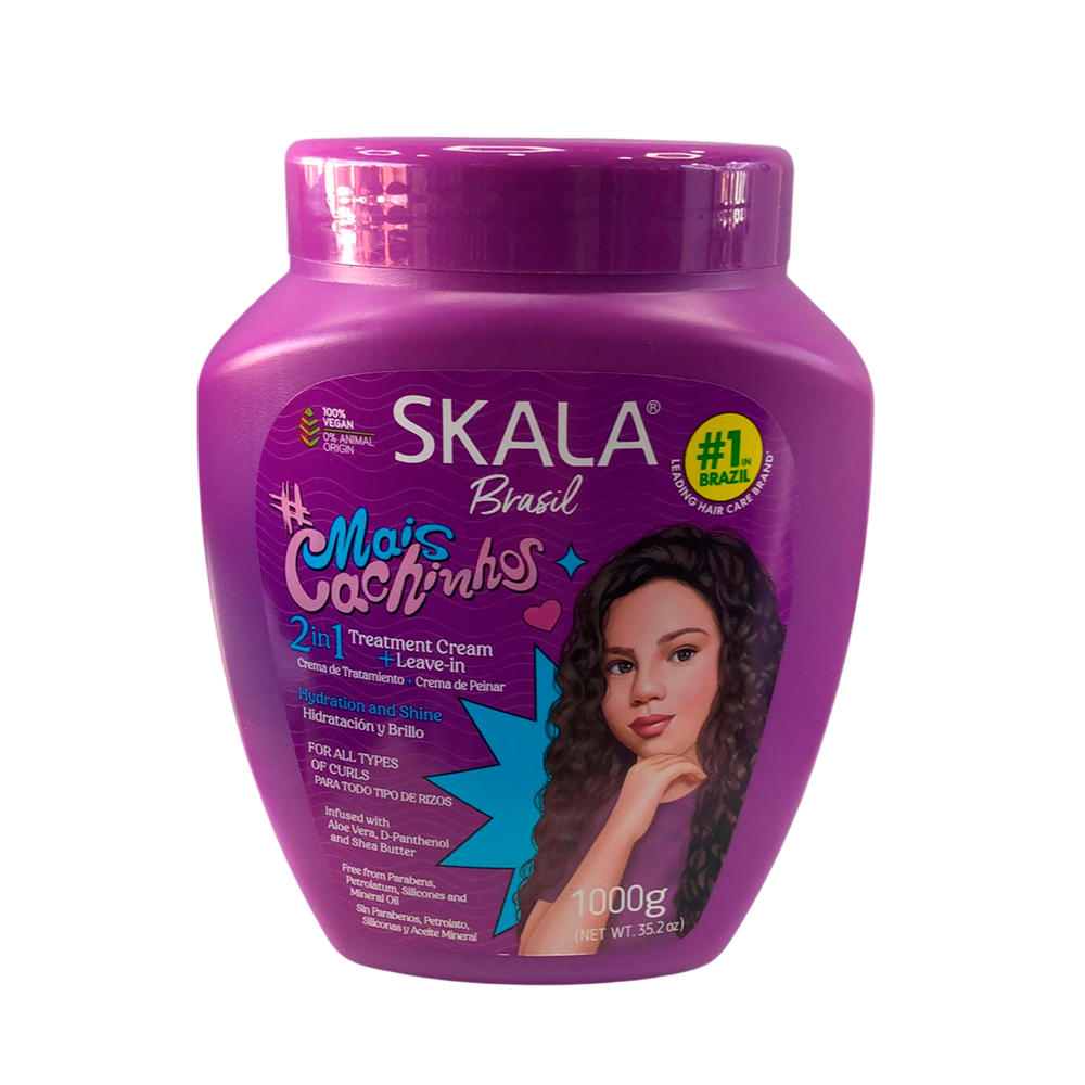 Crema Skala Mais Cachinhos 2 en 1 1000g - Tratamiento y Peinar Rizos