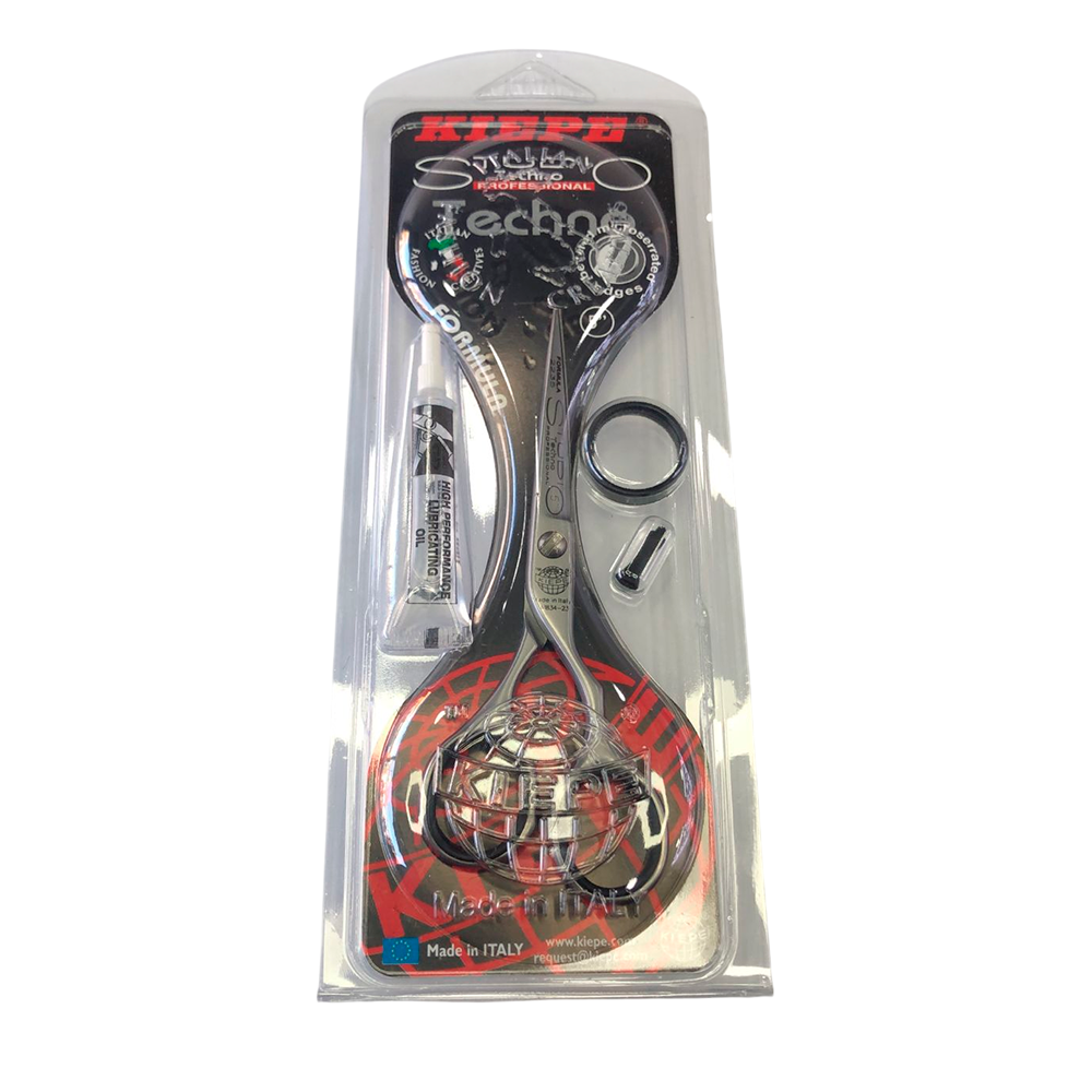 Tijera Kiepe Studio Techno 5" - Microdentada Profesional para Barbería