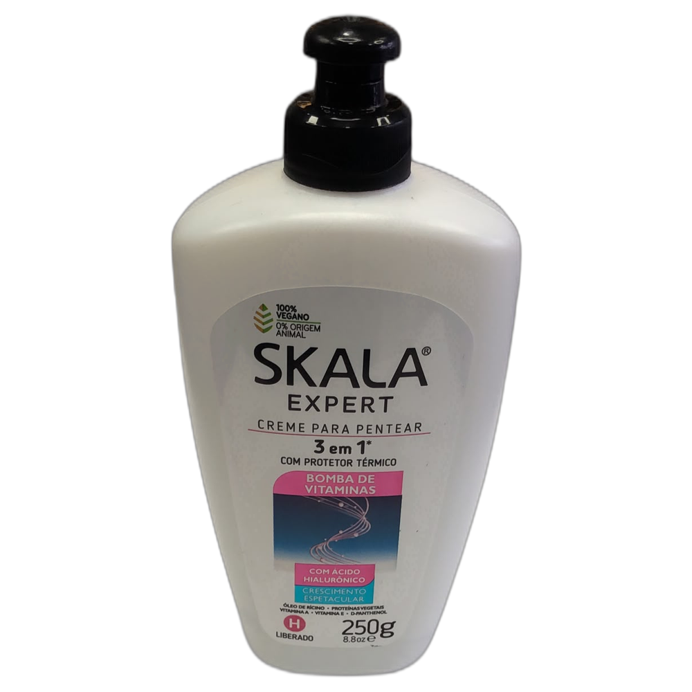 Crema para Peinar Skala Bomba de Vitaminas 3 en 1 - Protección Térmica