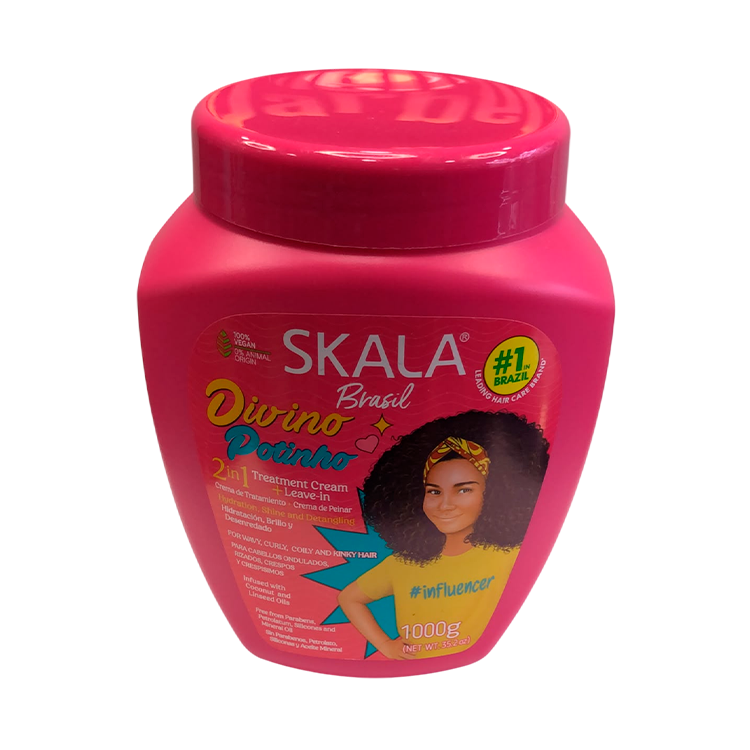 Crema Skala Divino Potinho 2 en 1 - Definición e Hidratación de Rizos