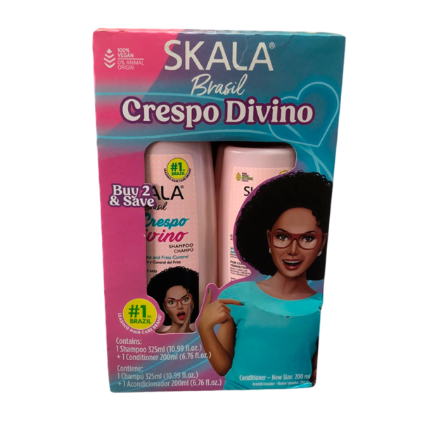 Kit Shampoo + Acondicionador Skala Crespo Divino - Rizado y Afro