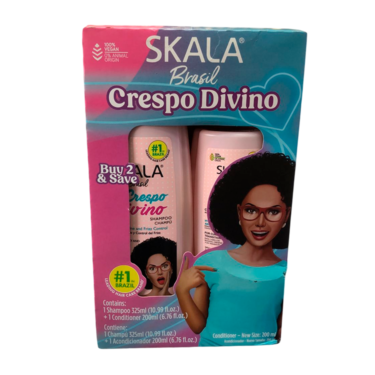Kit Shampoo + Acondicionador Skala Crespo Divino - Rizado y Afro