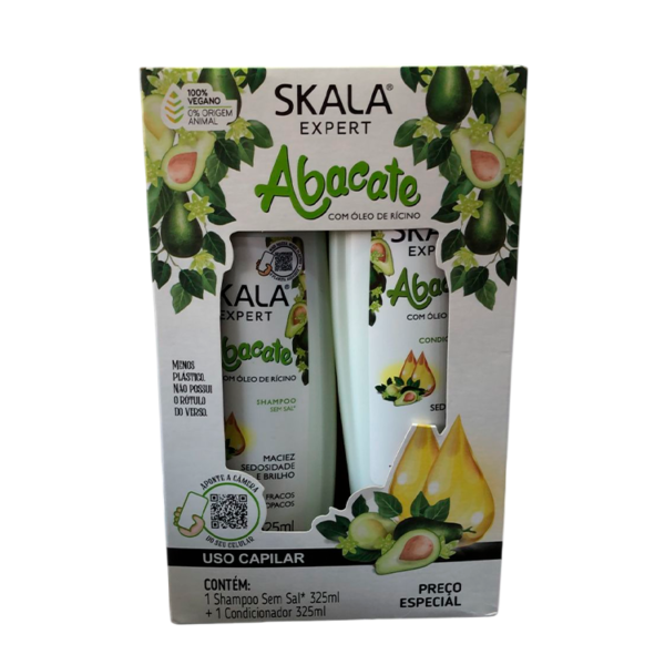 Shampoo + Acondicionador Skala Abacate - Aguacate y Ricino
